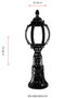 Opviq Lámpara de Pared Exterior Marrón BSU-68203-BKR-KOP
